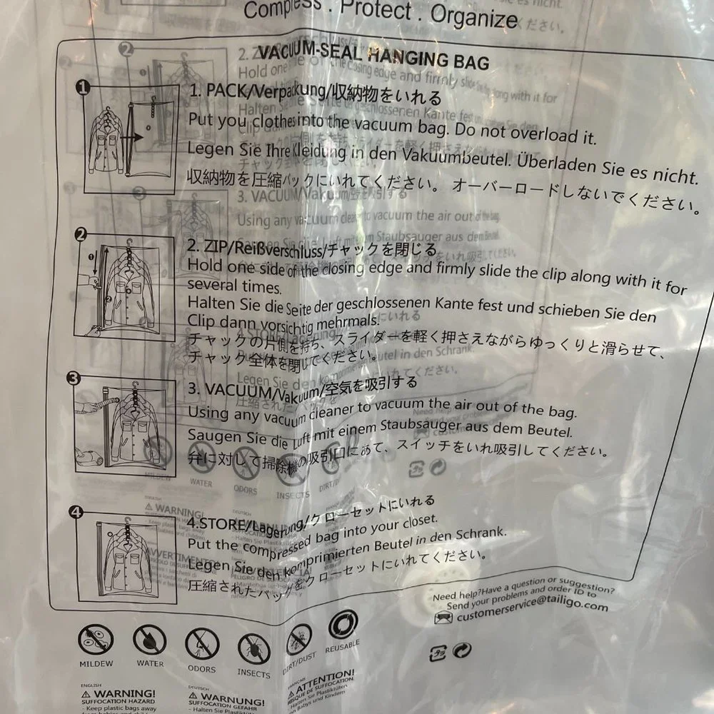 Vacuum Storage Bags - 4 Tall